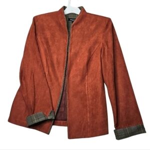 Women's Rust Jacket Cozy Elegant Quality Layers Fashionable